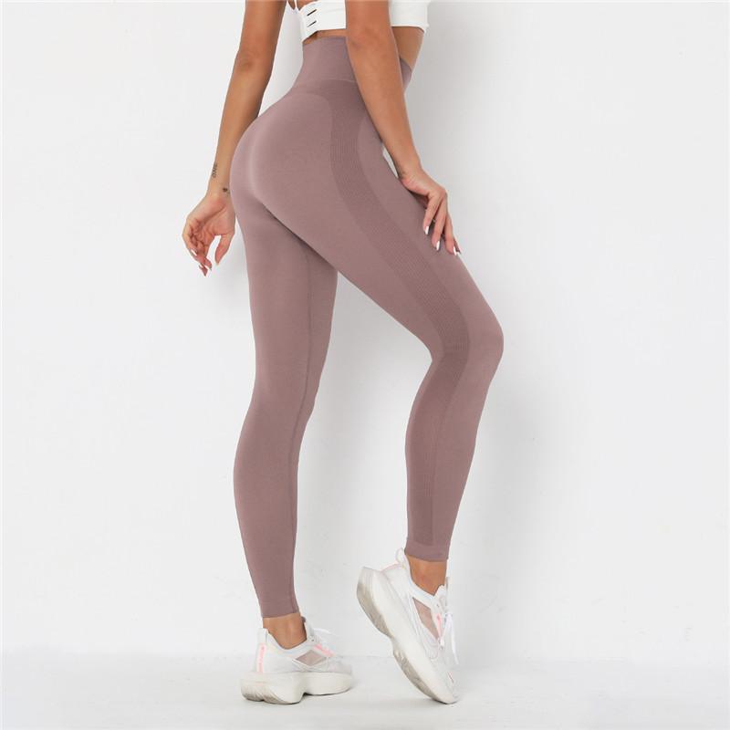 

Running Fitness Leggings Sports High Waist Yoga Leggings Seamless Gym Sports Pants Gym Training Yoga Workout1, Dark purple