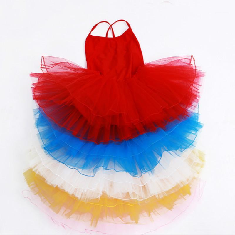 

Stage Wear swan lake gymnastics leotard for girls ballet tutu skirts dress kids sleeveless lyrical dance costumes children lycra jumpsuit1, Red