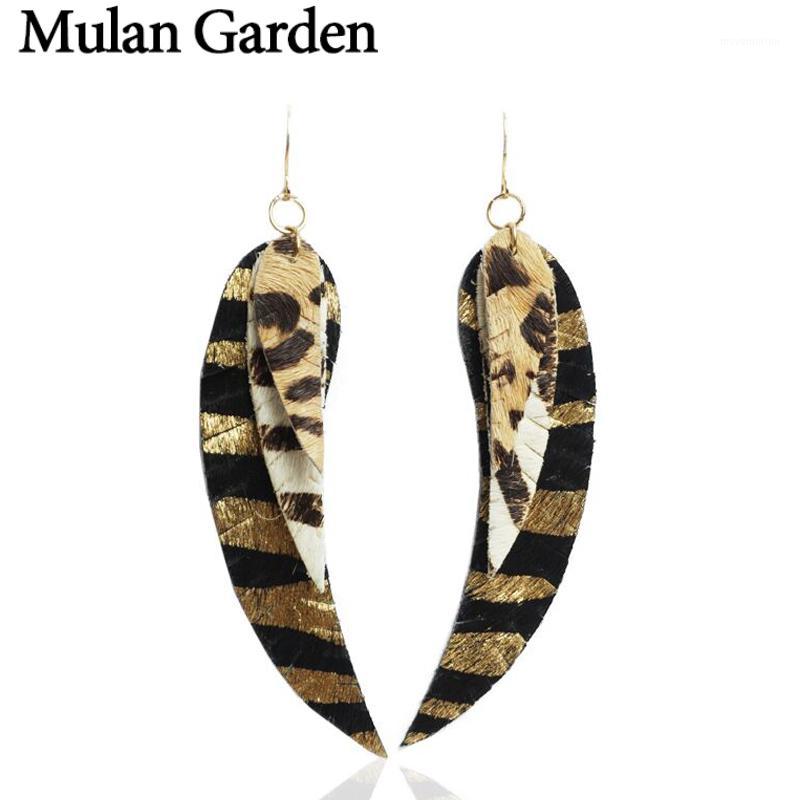 

M&G Trendy Leather Earrings for Women Long Statement Feather Earrings Fashion Jewelry Women Accessories Christmas Gift Wholesale1