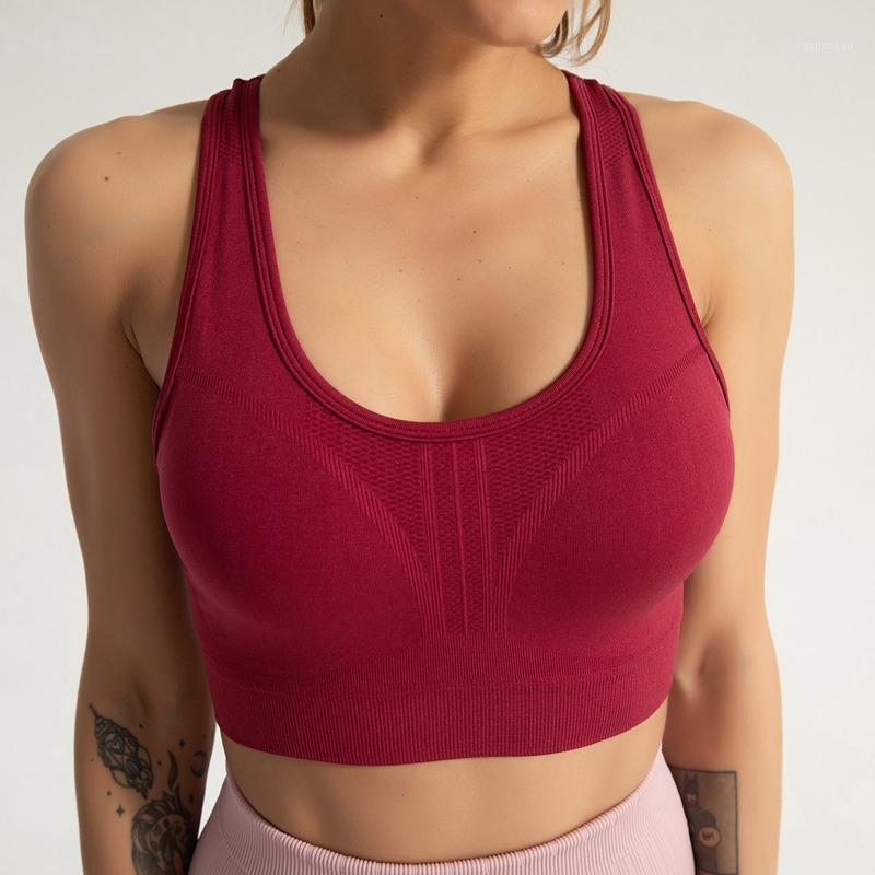 

Push Up Padded Gym Fitness Bras Crop Tops Women Plain Soft Nylon Yoga Workout Sports Bras with Removable Pads1, Black