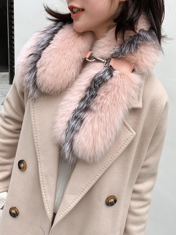 

Fur collar scarf winter new style fashionable and warm scarf Size:80*16cm