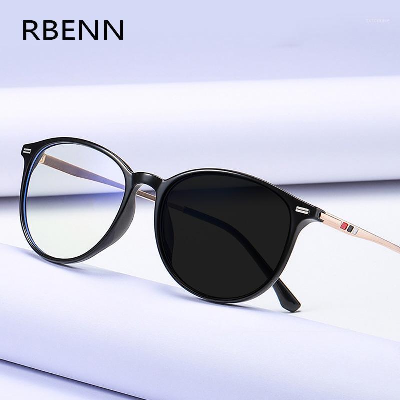 

RBENN BRAND DESIGNER Photochromic Reading Glasses Women Men Chameleon Optical Frame Presbyopia Eyeglasses with CR-39 Lens +1.751