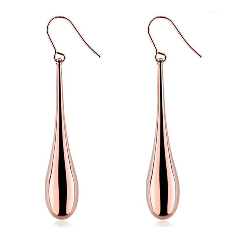 

New Simple Rose Gold Color Stud Earrings For Women Men Stainless Steel Waterdrop Stud Earrings Fashion Jewelry Gifts1