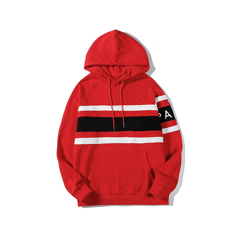 sudadera roja larga mujer