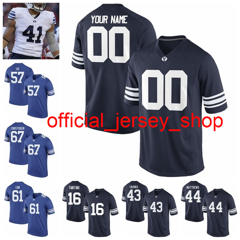 

BYU Cougars Jerseys 1 Zach Wilson Jersey 4 Lopini Katoa Tanner Mangum Matt Hadley Squally Canada College Football Jerseys Custom Stitched, Youth white with navy