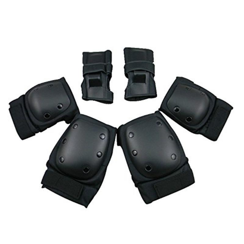 

Gear Hand Elbow Knee Protective Pads Wrist Guards 6 In 1 Skateboarding, Biking, Riding, Cycling and Sport Protection, As pic