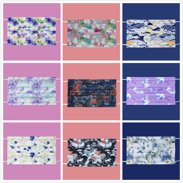 

18 Style Multicolor Fashion Designer Disposable Mask Flower Dustproof Prevention of Influenza Mouth Masks Adult Men Women Breathable