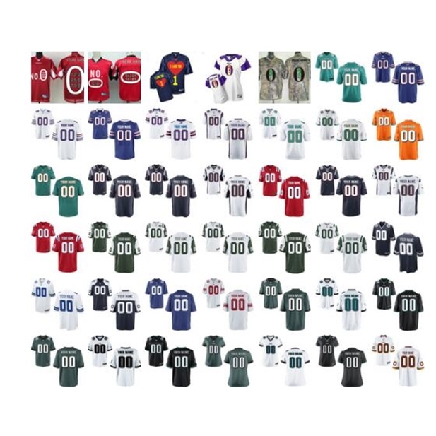 

CUSTOM football jersey Youth women toddler Elite Game ANY NAME AND NUMBER JERSEY Stitched sport college jerseys 121 size S-5XL toddler 2-7T, All colours toddler 2t-5t