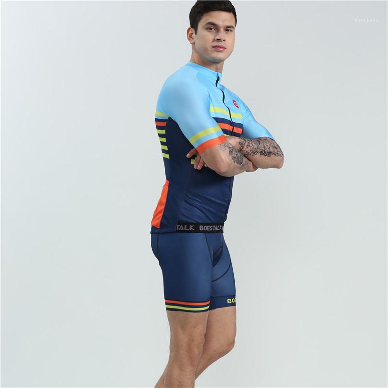 

Men's Cycling Jersey Quick Dry Breathable BOESTALK Team Race Clothing Gel Cushion Strap Shorts cycling set1