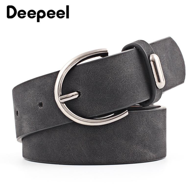 

Deepeel 1pc 3cm*105cm Women Solid Suede Belt Personality Pin Buckle Retro Casual Apparel Accessories for Jeans Dress Girls Gift, White