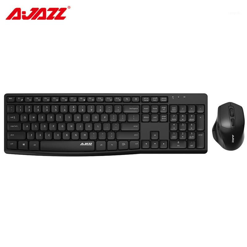 

Ajazz A2030W 2.4G Mute Wirelesss Keyboard and Mouse Combos Set 10M Transmission 6 Keys Silent Kit Mouse PC Gamer for Home Office1