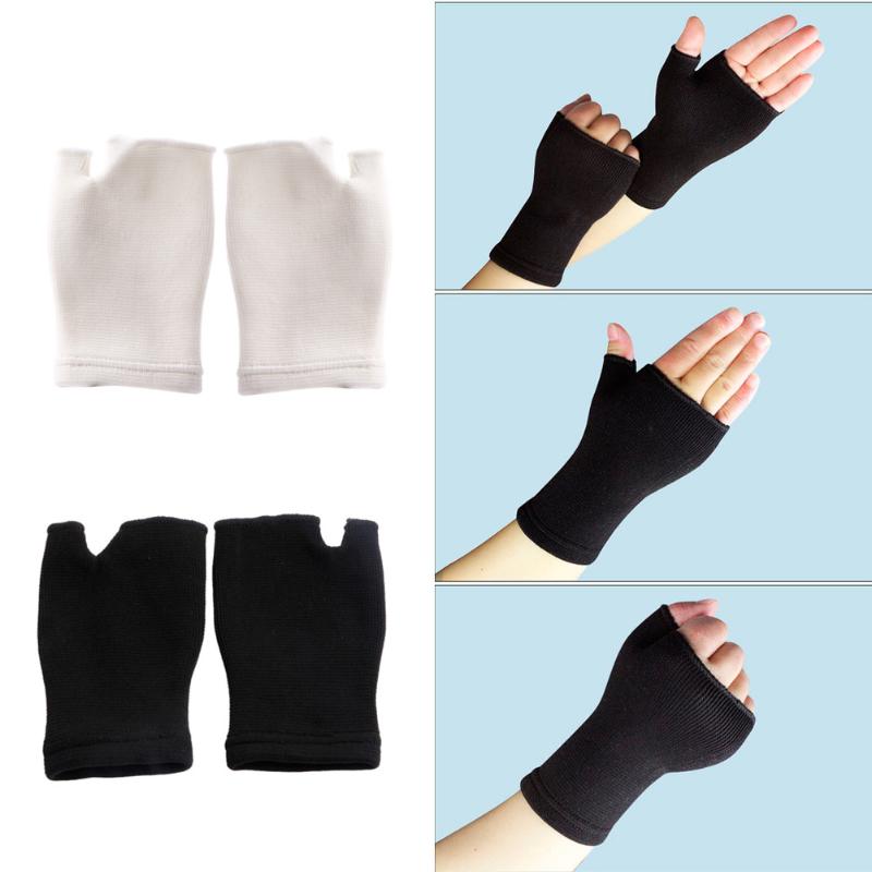 

1Pair Elastic Palm Glove Hand Wrist Supports Arthritis Brace Sleeve Support Drop Ship, White