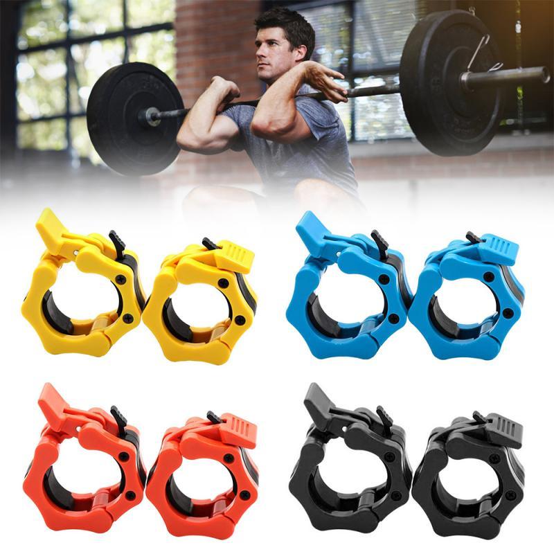 

2pcs Spinlock Collars Non-slip Barbell Clip Olympic Dumbell Clamp Spring Clips Gym Dumbbell Fitness Body Building Barbell Buckle