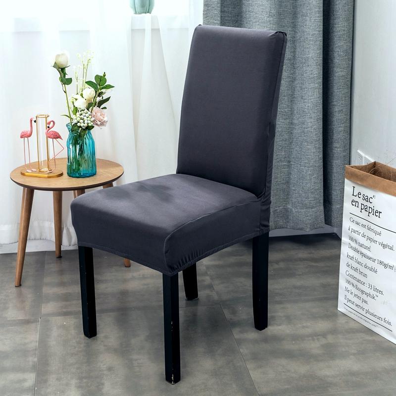 

Spandex Dining Chair Cover Elastic Chair Slipcover Case Stretch Covers for Wedding Hotel Banquet Dining Room
