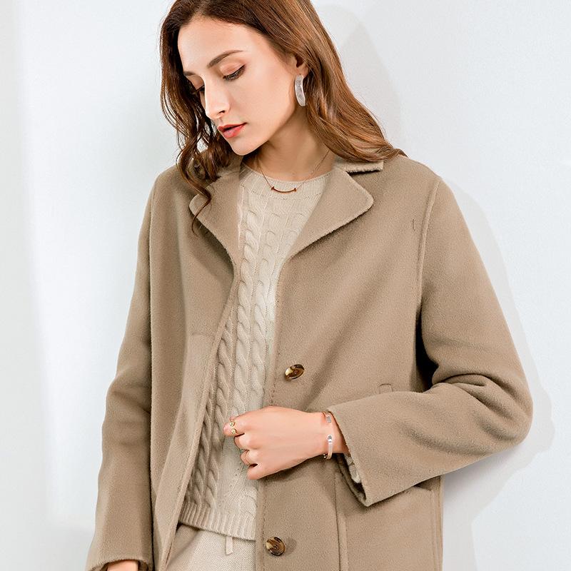 

Source factory wool Korean style double-sided Ni coat women' fall / winter 2020 short short fur coat, Black