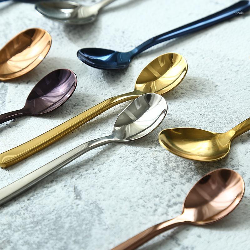 

Stainless Steel Coffee Milk Spoon Hot Drinking Flatware Ice Cream Dessert Candy Fruit Spoon For Picnic Kitchen Accessories1