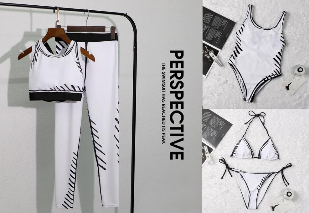 

New bikini womens designe swimsuit There are three types of high quality swimwear bikinis for women free shitpping, White;black