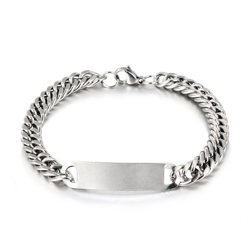

2021 New Fashion Stainless Steel Charm Bracelets Women men Couple Jewelry body Bracelet & Bangle wholesale Accessories Jewelry