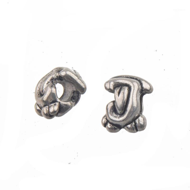 

accessories for jewelry beads charms bracelets diy handcrafts material loose J heart love vintage silver alloy 13mm 15pcs/ a lot1