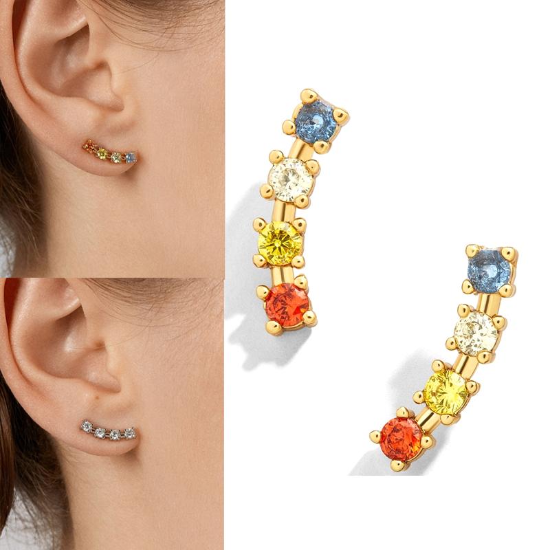 

Stud Fashion Women Alloy Crystal Statement Geometric Studs Charm Earrings Jewelry 1pair