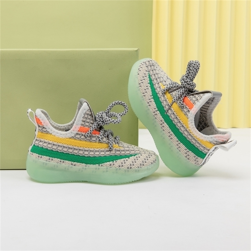 

Comfortable Sneakers Shoes boys girls sports fashion casual kids size 21-30 shoes for girls sneakers breathable sports child 201112, 001 gray