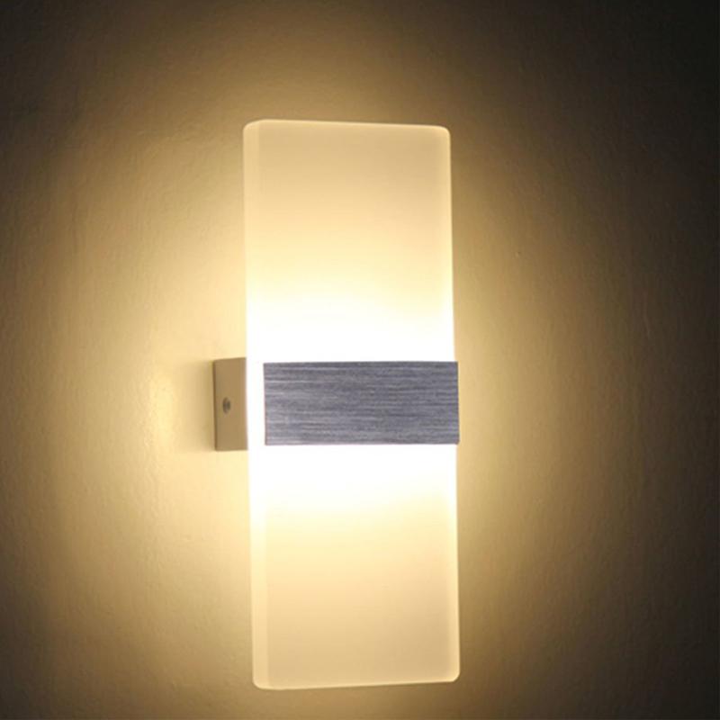 

Modern LED Wall Lamps Sconces Aluminum Reading Lights Fixture Decorative Night Light for Pathway Staircase Bedroom Bedside Lamp