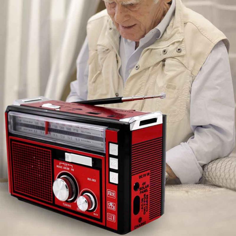 

MP3 Player Antenna TF USB AM FM SW Led Portable Radio Outdoor Rechargeable Home Retro Gift High Sensitivity