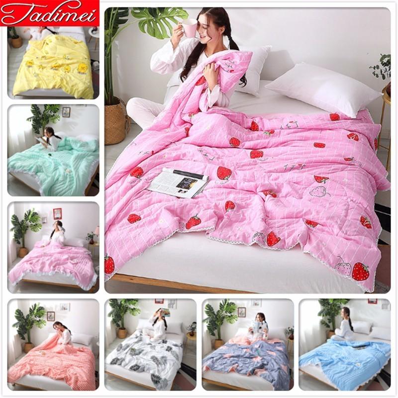 

Comforters & Sets 150*200 180*220 200*230cm Single Twin Full Queen Double  Size Thin Quilt For 1.0m 1.2m 1.35m .15m 1.8m 2m Bed Cover Bl, Color 12