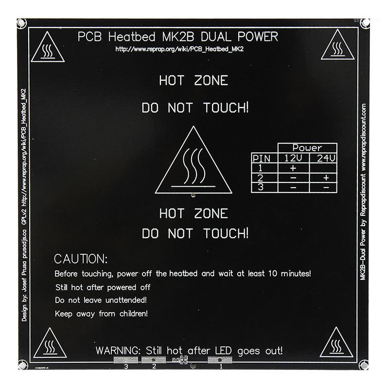 

3D Printer Heatbed 2B Dual Power PCB Hot Plate Bed for Prusa & Mendel Black1