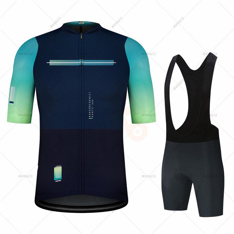

Racing Sets 2022 Spain Summer Cycling Jersey Set Maillot Ropa Ciclismo Bicycle Clothing MTB Bike Clothes Uniform, Black;blue