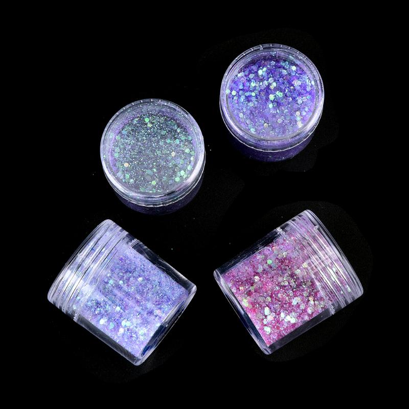 

3D Nail Light Purple Pink Mix Nail Glitter Powder Sequins Powder For Art 300 Colors for Gel Polish