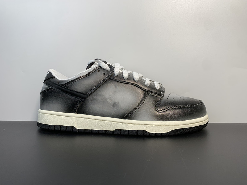 Chaussures de skateboard SB DUNK Low Premium Blanc Noir-Med Gris Entraîneur de sport décontracté en cuir Taille supérieure US4-12 Navire avec boî