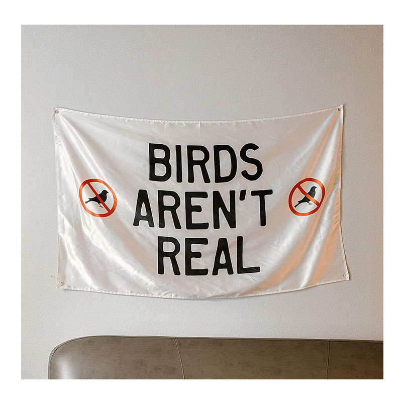 

Birds Aren't Real Flag 3x5 Ft Large Vivid Color and UV Fade Resistant with 2 Grommets UV Resistant Vibrant Digital Print