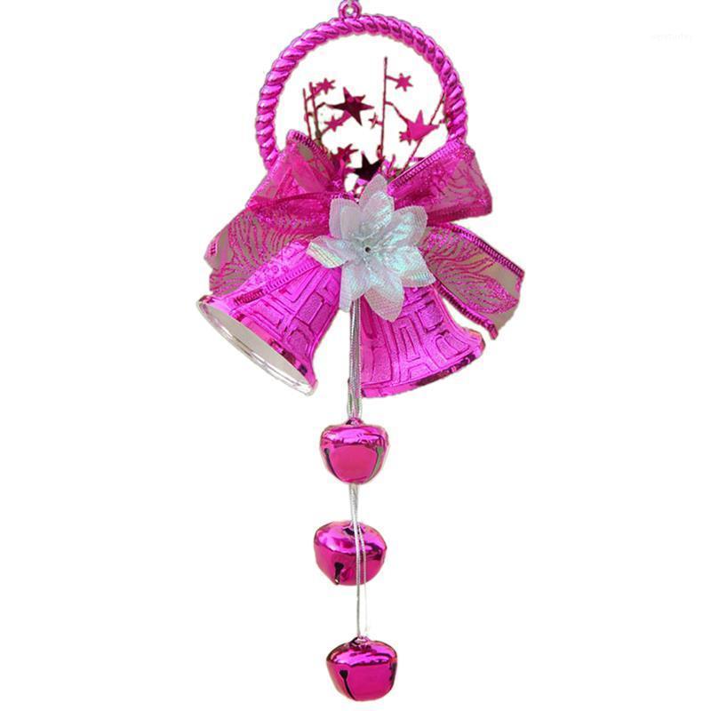

1pc Christmas Bell Bowknot Flower Design Hanging Bell Xmas Tree Ornament Accessories For Christmas Home Decor Party Supplies1