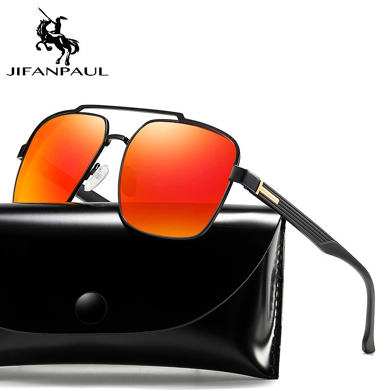 

JIFANPAUL brand classic flight anti-glare glasses male polarized design glasses for men drivers retro sun for men
