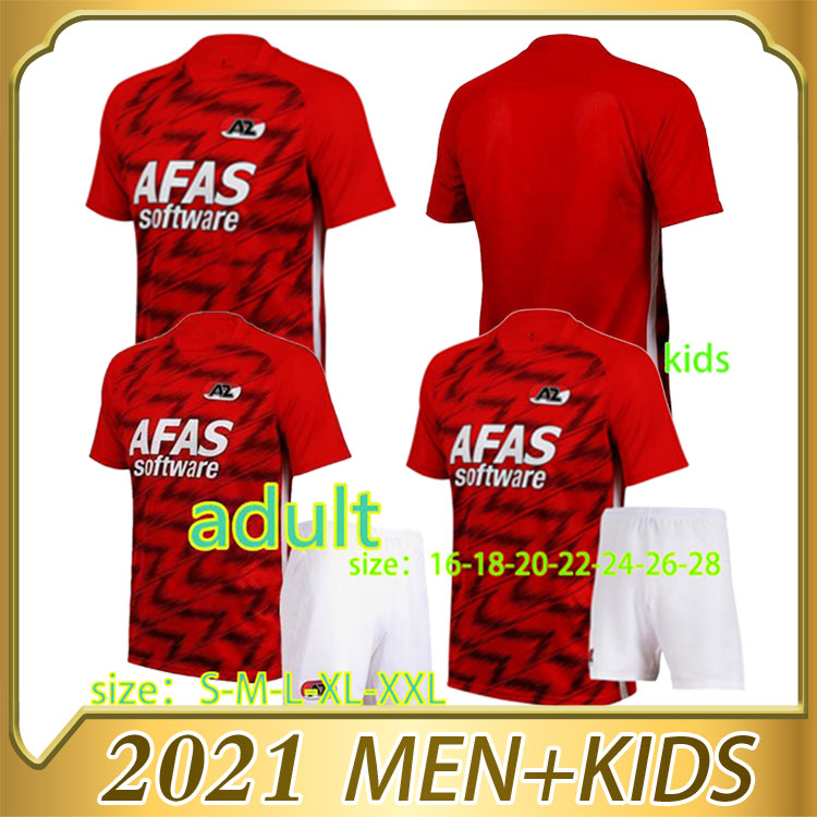 

2020 2021 Alkmaar home AZ S-2XL Stichting Soccer Jerseys Match Zaanstreek 20 21 STENGS KOOPMEINERS BOADU Football Shirt, Home kid suit