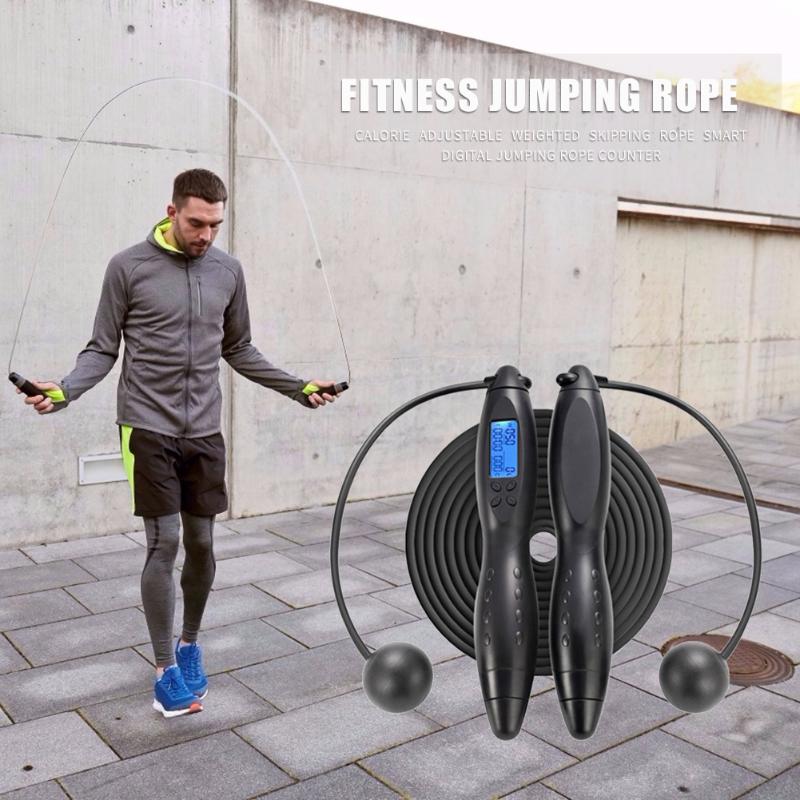 

Durable Digital Counting Jump Ropes With Calories Counter Timer Cordless Skipping Rope For Fitness Lose Weight And Keep Healthy