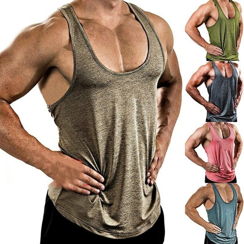 

Mens Running Vest Gym Sleeveless Shirt Summer Slim Tank -XXXL 2020 Men Sport Vest Top New Workout Training Man1, Blue