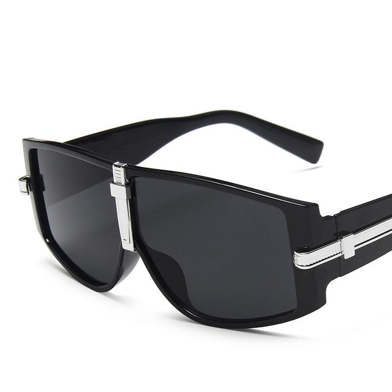 

New women's sunglasses UV400 trend big frame fashionable glasses retro personality unisex street catwalk sunglasses