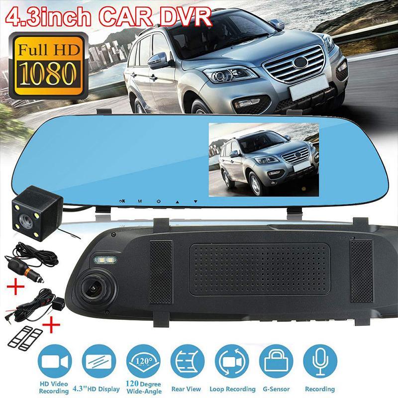 

Universal Car DVR Camera Recorder Dash Cam 720P 4.3inch Glass Motion Detection HD Rear View Camera Mirror Pratical Dashcam1