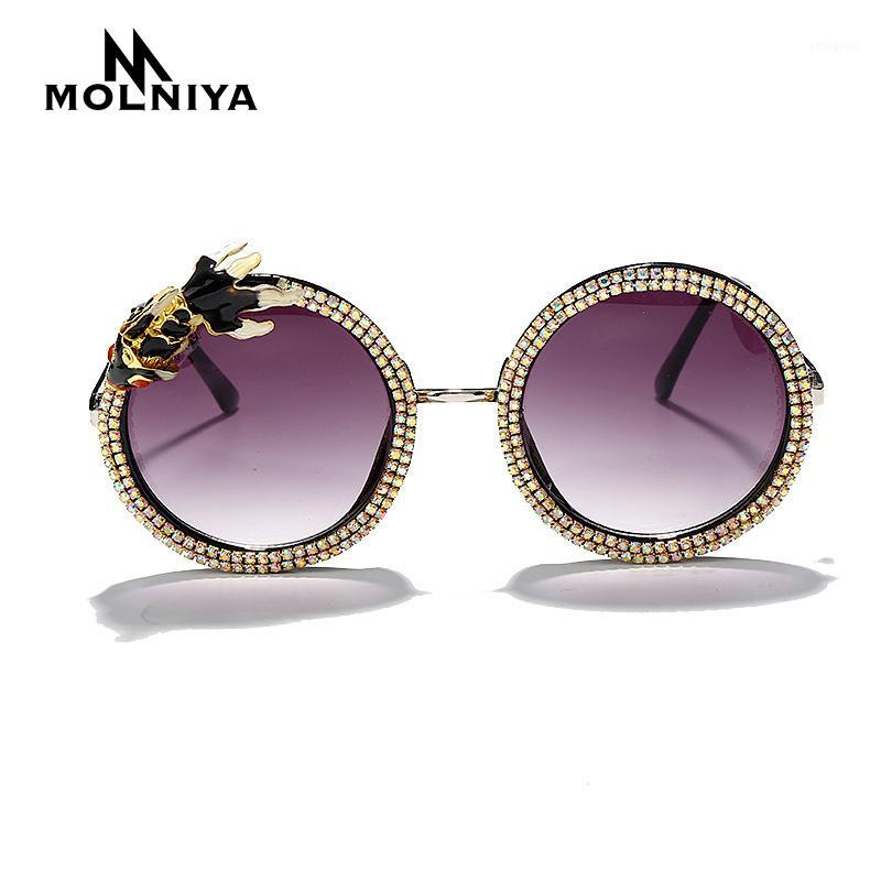 

Sunglasses 2021 Koi Diamond Women Metal Retro Fashion Round Sun Glasses Brand UV400 Eyeglasses Shades1