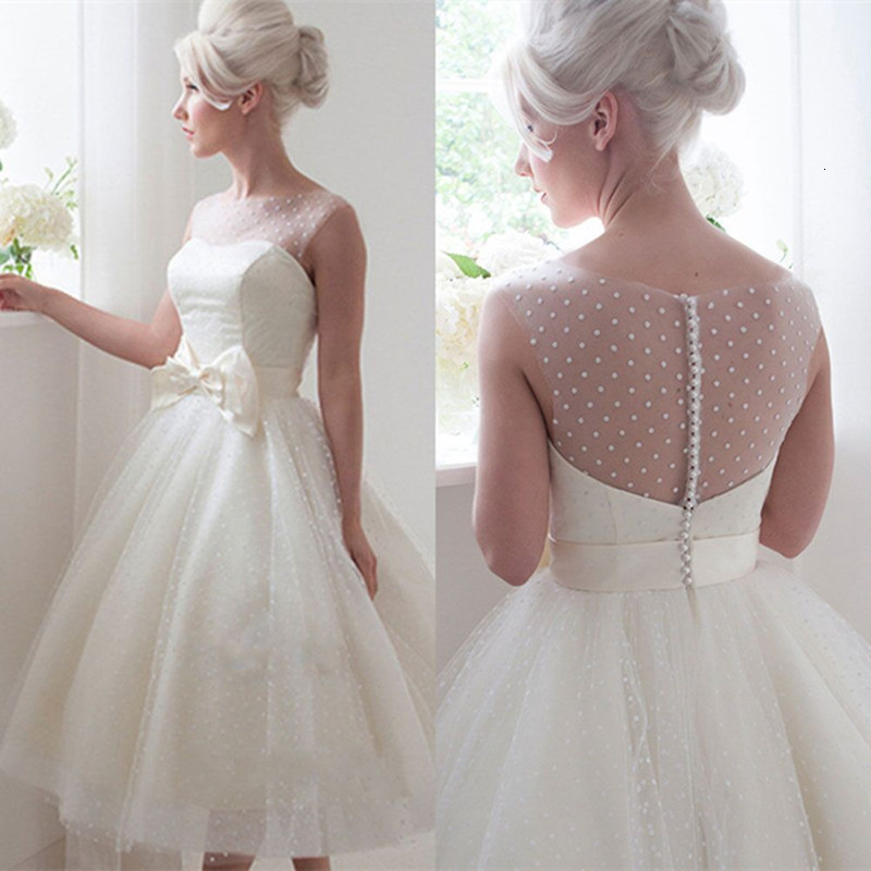 

2021 New i Tie Neck Mariee Simple Tulle Wedding Gown Formal Soiree Robe Bride to Be Sukinia Lubna ZOQF, Light ivory white