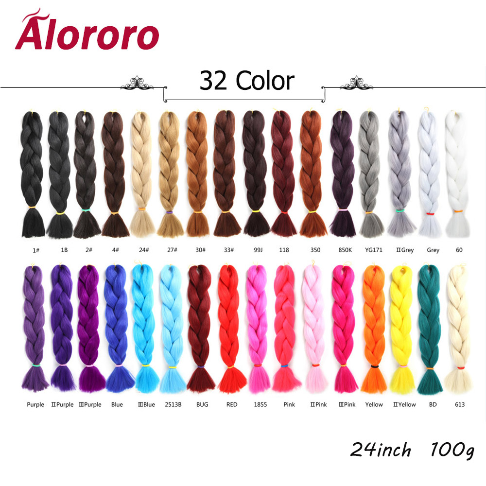 Alororo Afro Hair Braids Synthetic Braiding Hair Extension ...