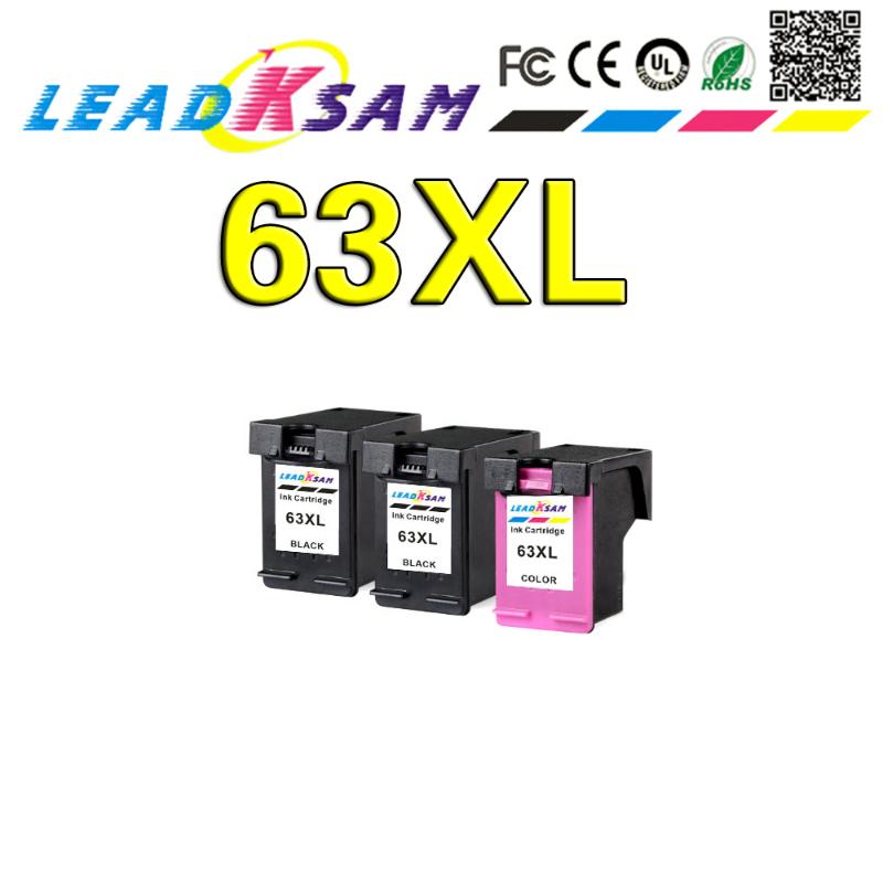 

63XL Ink Cartridge compatible 63 for 63 Officejet 3833 5255 5258 4650 3830 DeskJet 2130 1112 3632 Printer