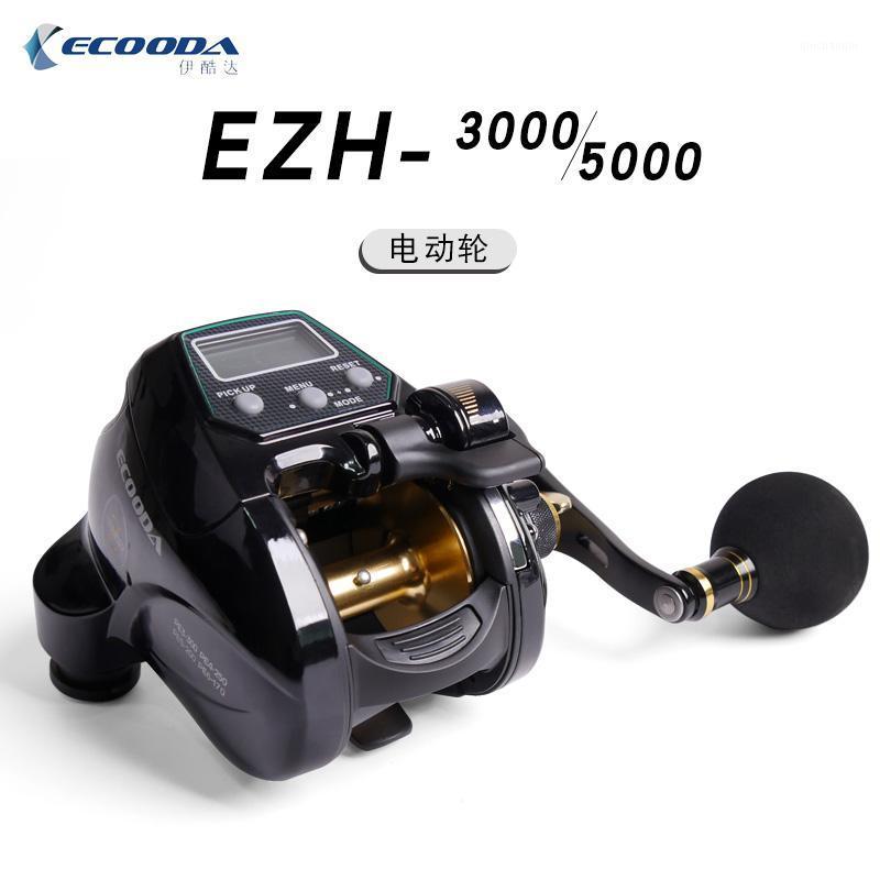 

ECOODA electric reel left/ right hand reels EZH3000 EZH5000 bearing reel 12 Sea fishing wheel Tension 15kg1