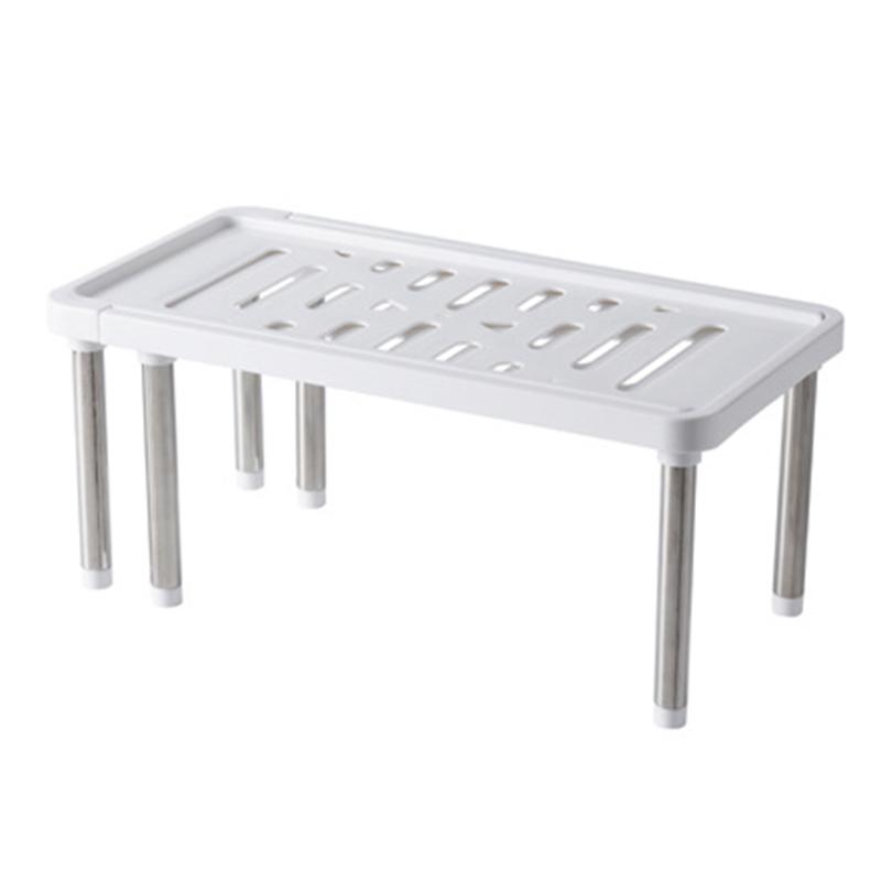 

Stainless Steel Storage Shelf Retractable Storage Shelf Shoe Rack Cabinet Holder Home Organizer Space Saving Kitchen Organize