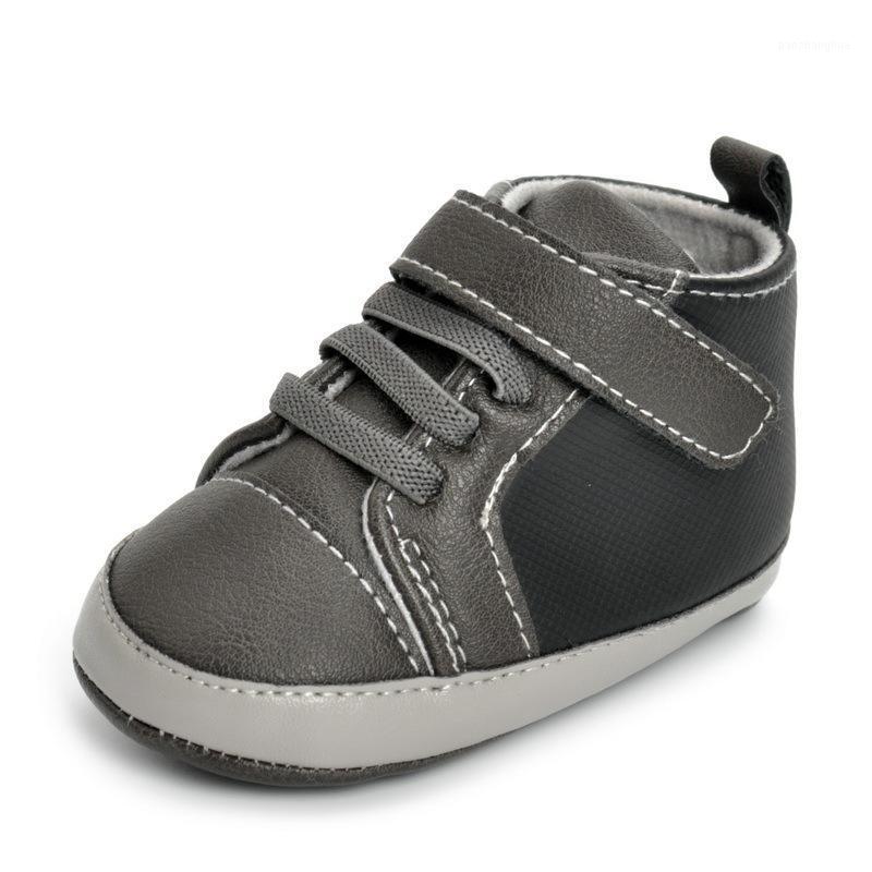 

Hot sell New Fall Winter baby shoes Pu Leather Newborn girls First Walker Infant Toddler Boy Moccasins Baby kids Boots1, Grey