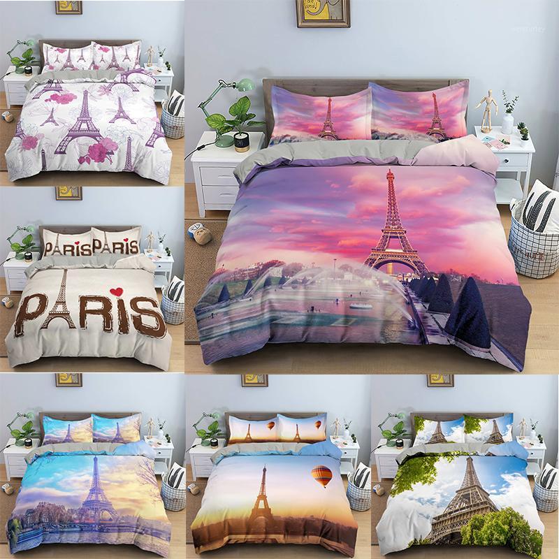 

Paris Tower Comforter Cover ,Decorative 2/3 Pieces Bedding Set1, H655