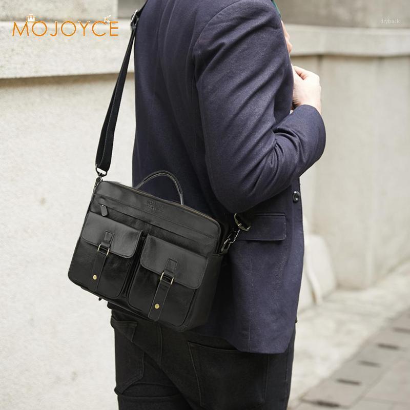 

Leather Briefcase Mens Genuine Leather Handbags Crossbody Bags Men's High Quality Luxury Business Messenger Bags Handbags1, Black