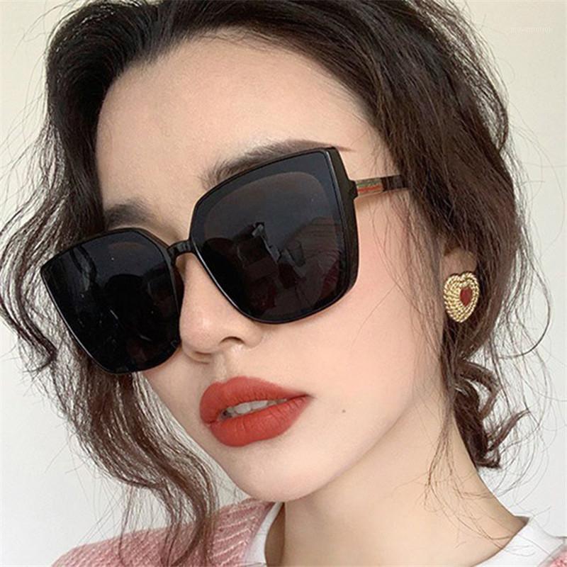 

Vintage Design Oversize Frame Square Sunglasses Women 2020 Ladies Sun Glasses Black Fashion Gradient Female Oculos1